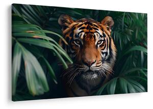 Kép - Egy tigris portréja a dzsungelben (90x60 cm)