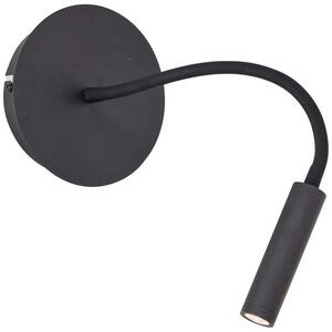 Jutta LED fali spot flex karral és kapcsolóval, fekete - Brilliant-G99947/76