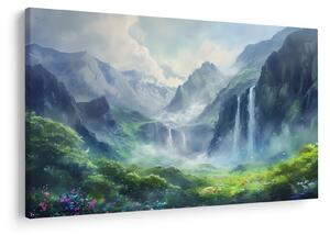 Kép - Vízesések völgye (90x60 cm)