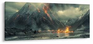 Kép - Vulkánkitörés (120x50 cm)