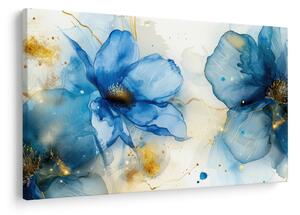 Kép - Virágos, tusfestmény (90x60 cm)