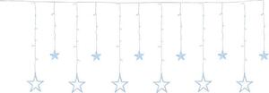 Füzér MagicHome Karácsonyi Függöny, 138x hideg fehér LED, csillagokkal, 230V, 8 funkció, világítás