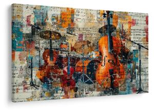 Kép - Hangszerek (90x60 cm)