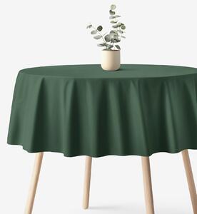 Goldea kör alakú pamut terítő - sötétzöld Ø 160 cm
