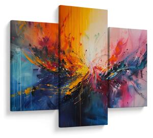 Kép - Színes absztrakció (90x60 cm)