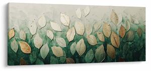 Kép - Arany-zöld levelek (120x50 cm)