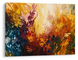 Kép - Absztrakt festmény a virágokról (70x50 cm)