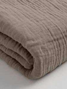 Muszlin lepedő bézs Méret: 90x200x30