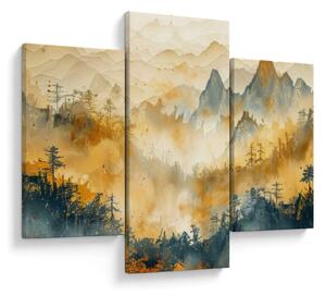 Kép - Hegyek, akvarell (90x60 cm)