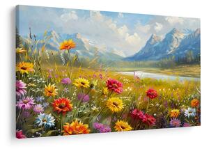 Kép - Festett táj (90x60 cm)