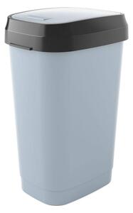 Szürke műanyag szemetes 50 l Dual Swing – KIS