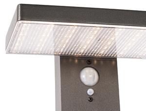 Kültéri oszlop sötétszürke 80 cm LED-del és napelemes tompított fénnyel - Sunnie