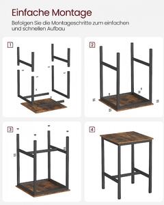 Bárasztal - Vasagle Loft - 60 x 60 cm