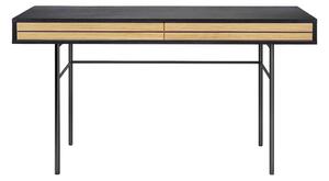 Stripe fekete íróasztal, 130 x 60 cm - Woodman