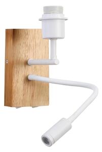 Brilagi Brilagi - LED Rugalmas fali lámpa NUBILA WOOD 1xE27/25W/230V + LED/3W tölgy/fehér BG1565