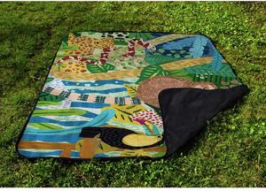 Colors In Jungle piknik pléd, 145 x 180 cm - Butter Kings
