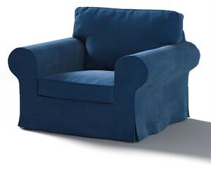 Ektorp fotelhuzat termék színe sötétkék szövet fényes, welwet