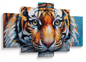 Kép - Tigris látképe, festmény (150x105 cm)