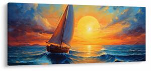 Kép - Vitorlások (120x50 cm)