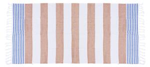 FARAO 90 x 180 cm barna-fehér strandtörölköző