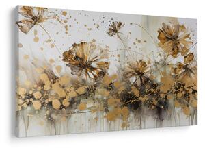 Kép - Absztrakt virágos festmény (90x60 cm)