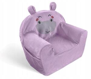 ALBERO MIO Hippo Gyermek habszivacs szék rózsaszín víziló