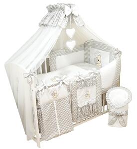 Newborn Maxi szett újszülött + kiságy 120x60 + matrac 17in1 Szín: szürke