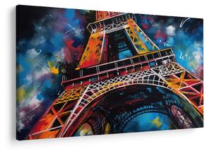 Kép - Az Eiffel-torony festménye II. (90x60 cm)