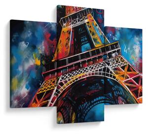 Kép - Az Eiffel-torony festménye II. (90x60 cm)