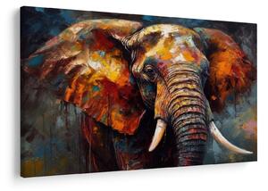 Kép - Egy elefánt festése (90x60 cm)