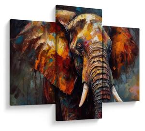 Kép - Egy elefánt festése (90x60 cm)