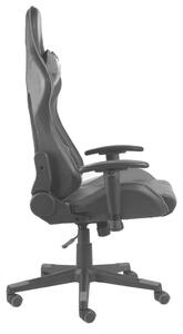 VidaXL műbőr PVC forgó Gamer szék #fekete-szürke