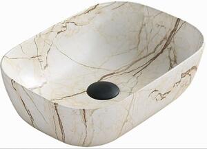 Mexen Rita mosdó pultra helyezhetõ 45 x 32 cm, beige k? - 2