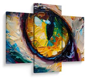 Kép - Macskaszem festmény (90x60 cm)