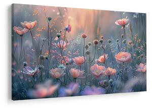 Kép - Virágok pasztell színekben (90x60 cm)