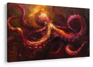 Kép - Polip, olajfestmény (90x60 cm)