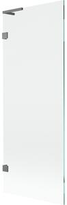 Mexen, Mexen Lunar L 1 szárnyú kádparaván 70 x 150 cm, átlátszó, vörösöntvény - 897L-070-000-95-00