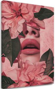 Kép FLORAL LIPS | Olasz vászon