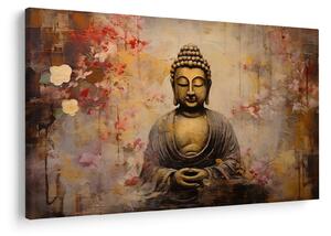 Kép - Buddha, festészet (90x60 cm)