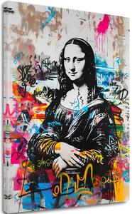 Kép GRAFFITI MONA vászonra | Festett struktúra