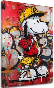 Kép COOL SNOOPY vászonra | Festett struktúra