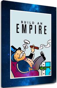 Kép a vászonra BUILD AN EMPIRE - Üzleti idézet