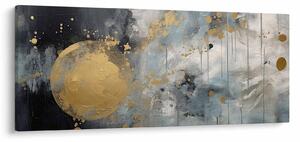 Kép - Absztrakció arany golyóval (120x50 cm)