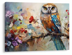 Kép - Festett bagoly (70x50 cm)