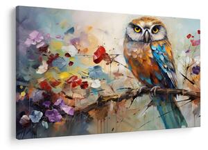 Kép - Festett bagoly (90x60 cm)