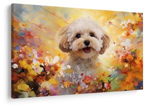 Kép - Boldog kutya (90x60 cm)