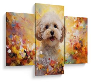 Kép - Boldog kutya (90x60 cm)