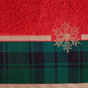 Pamut karácsonyi törölköző jacquard szegéllyel Szélesség: 70 cm | Hossz: 140 cm