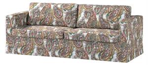 Karlstad 3 személyes kanapéhuzat nem kinyitható, hosszú termék színe színes szövet fonott, mintás
