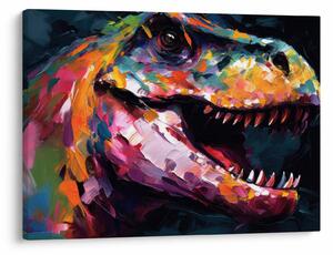 Kép - Dinoszaurusz, festészet (70x50 cm)